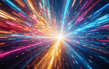 Fototapeta premium Abstract background images, lines, spaces, space, banner textures advertising posters with light spreading