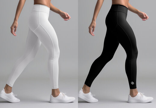 Sleek Athletic Leggings Mockup With Generative AI