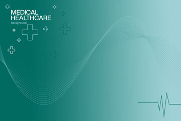 Medical healthcare background for hospitals in business presentations or health information presentations. Vector eps
