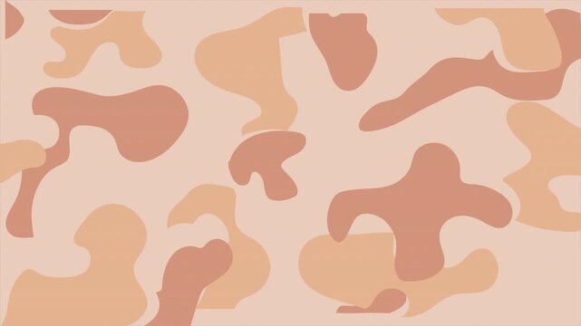 Abstract Camouflage Pattern in Earth Tones for Backgrounds and Designs.