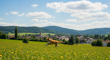 A quiet moment of creative inspiration in nature, with a vintage film camera, a leather-bound journal, and a pen arranged on a rustic wooden table