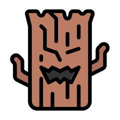 magic tree icon with flat icon style