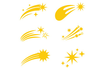 Minimal Flat Star Rating Icons Set