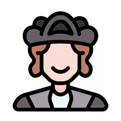 christopher columbus icon with flat line style