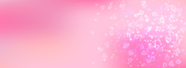 A vibrant pink background with energetic heart flares, sparkling confetti, and glitter effects. Ideal for festive celebrations, party invitations, or adding a joyful touch to Valentine s Day designs.