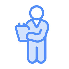 sport teacher icon with lineal color style
