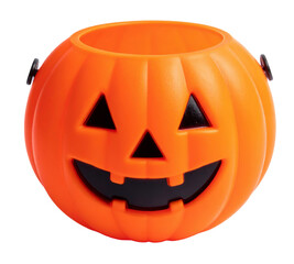 Orange Jack-o'-Lantern Candy Container for Halloween