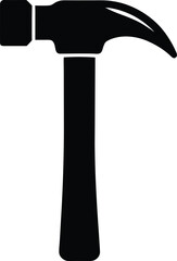 Hammer Silhouette Clipart Vector Construction Tool Graphics Building Equipment Instrument Isolated Illustration Design Industrial Icon