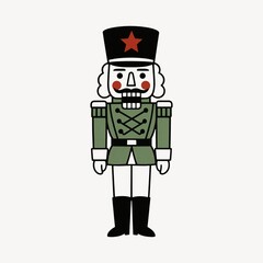 Fototapeta premium Classic wooden nutcracker soldier
