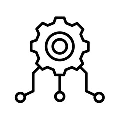 Integration Icon . in black filled and line. icon . vector illustration, pictogram isolated on white background. color editable

