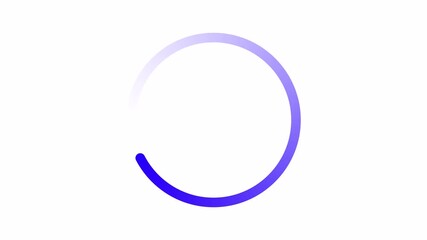 purple circle containing a seamless circular animated circle border with a white background - Powered by Adobe