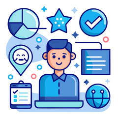 3d falling dollar and happy new year sign render on blackboard and white background