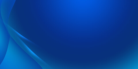 Illustration in the style of wave-shaped patterns with blue gradient for online work and presentations