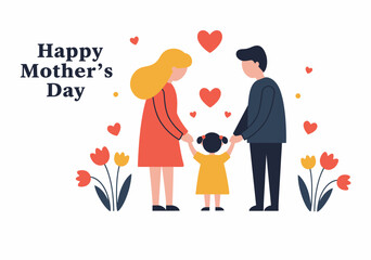 Minimalist Mother’s Day Heart Illustration