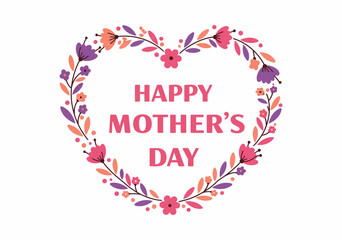 Happy Mother and Daughter Embracing with Flowers