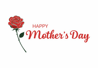 Happy Mother and Daughter Embracing with Flowers