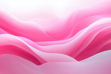 Smooth flowing pink and white layered curves blending softly creating an abstract harmonious wave pattern