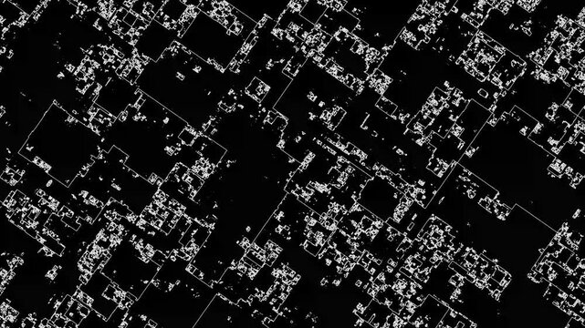 Abstract Black and White Animation Background