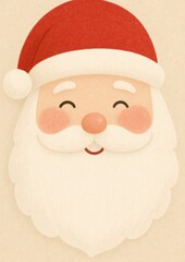 Cheerful Santa Claus illustration.