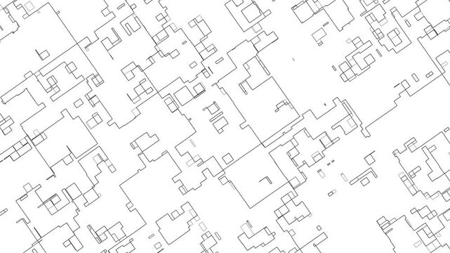 Black White Pattern With Morphing Lines