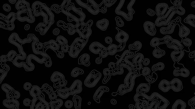 Floating Spots Over Abstract Mapping Lines