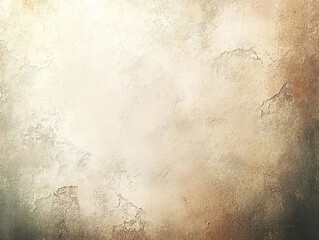 close-up of a textured beige and brown aged wall surface with peeling paint and rough patches creating an abstract pattern