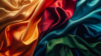 Fototapeta premium Silken Symphony of Colors