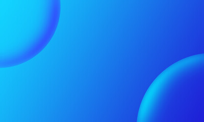 Abstract blue gradient circles background