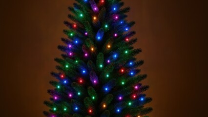 Vibrant Christmas tree lights wallpaper