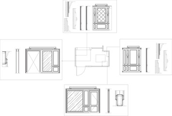 Luxury Classic Interior Design of Hallway and Corridor in Residential House
