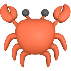 Crab Soft 3D Illustration