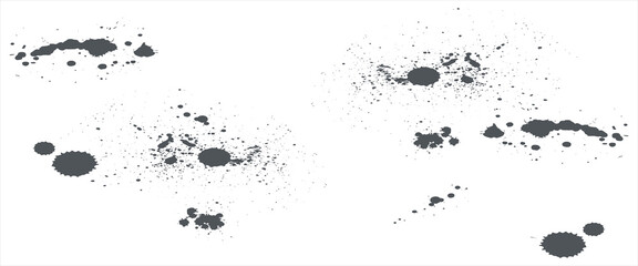 Grunge black and white Vector pattern of scratches, chips, scuffs. Vintage worn surface. Old wall texture