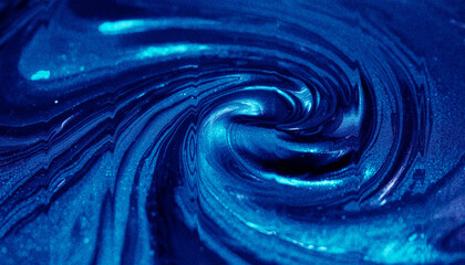Swirling deep blue liquid texture abstract