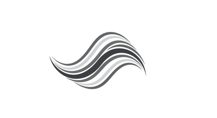Abstract wavy lines in grayscale tones creating a dynamic and modern graphic element