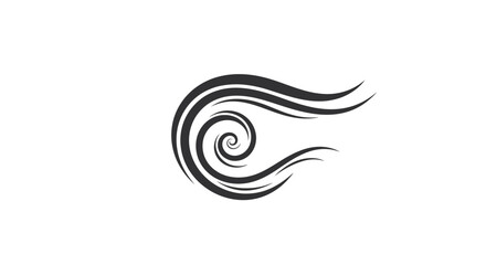 Obraz premium Elegant swirl design with flowing lines creating a mesmerizing abstract pattern