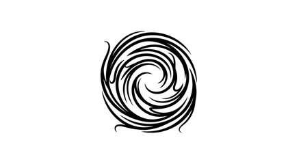 Elegant swirling vortex design with flowing lines for artistic graphic elements
