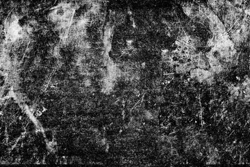 Dark Grunge Background Texture, Black Cracked Texture, Rough Black Surface, Distressed Grunge Wall, Scratched Dark Background