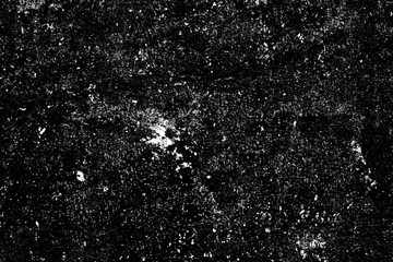 Rough Black Concrete Wall with Grunge and Scratched Details