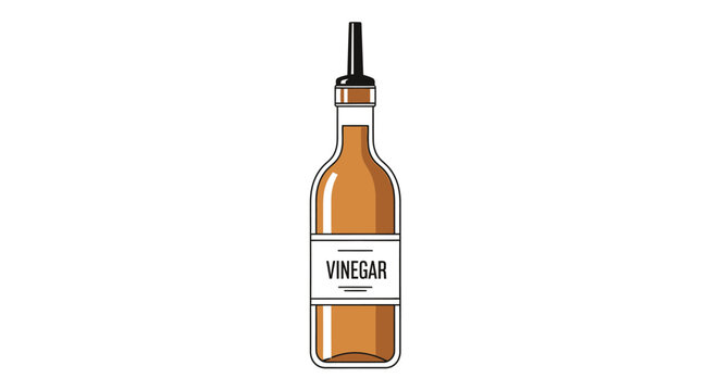 vinegar bottle brown liquid black spout clip art preview