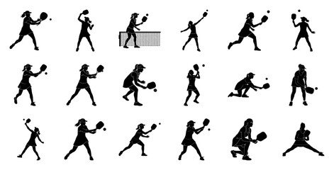Female athletes playing racket sports women tennis