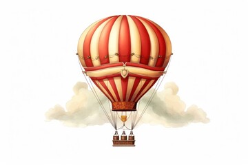 Naklejka premium Balloon aircraft vehicle hot air balloon.