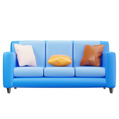 Modern Blue Sofa
