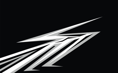 Illustration Vector graphic of Abstract Racing Stripes Background With Grey And Black Color fit for Racing Design etc.