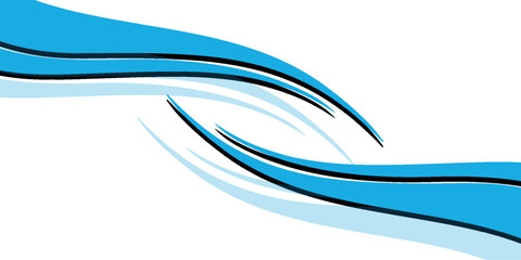 Abstract blue wave background with dynamic flowing lines and modern curves. Perfect for digital art, banners, and templates.