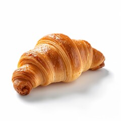 Croissant pastry isolated on white background