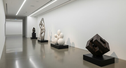 indoor walkway with unique decoration displays