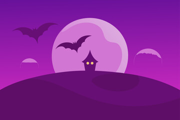 Soft Purple Dusk Smooth Gradient Halloween Background