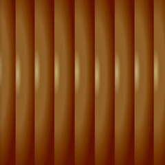 Obraz premium vertical brown and orange bars. The bars appear to have a gradient, with a lighter, slightly yellowish highlight running down the center of each one. 