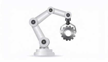 Robotic Arm Holding Gear