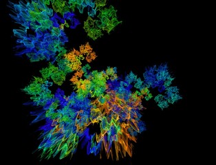 Imaginatory fractal abstract background Image